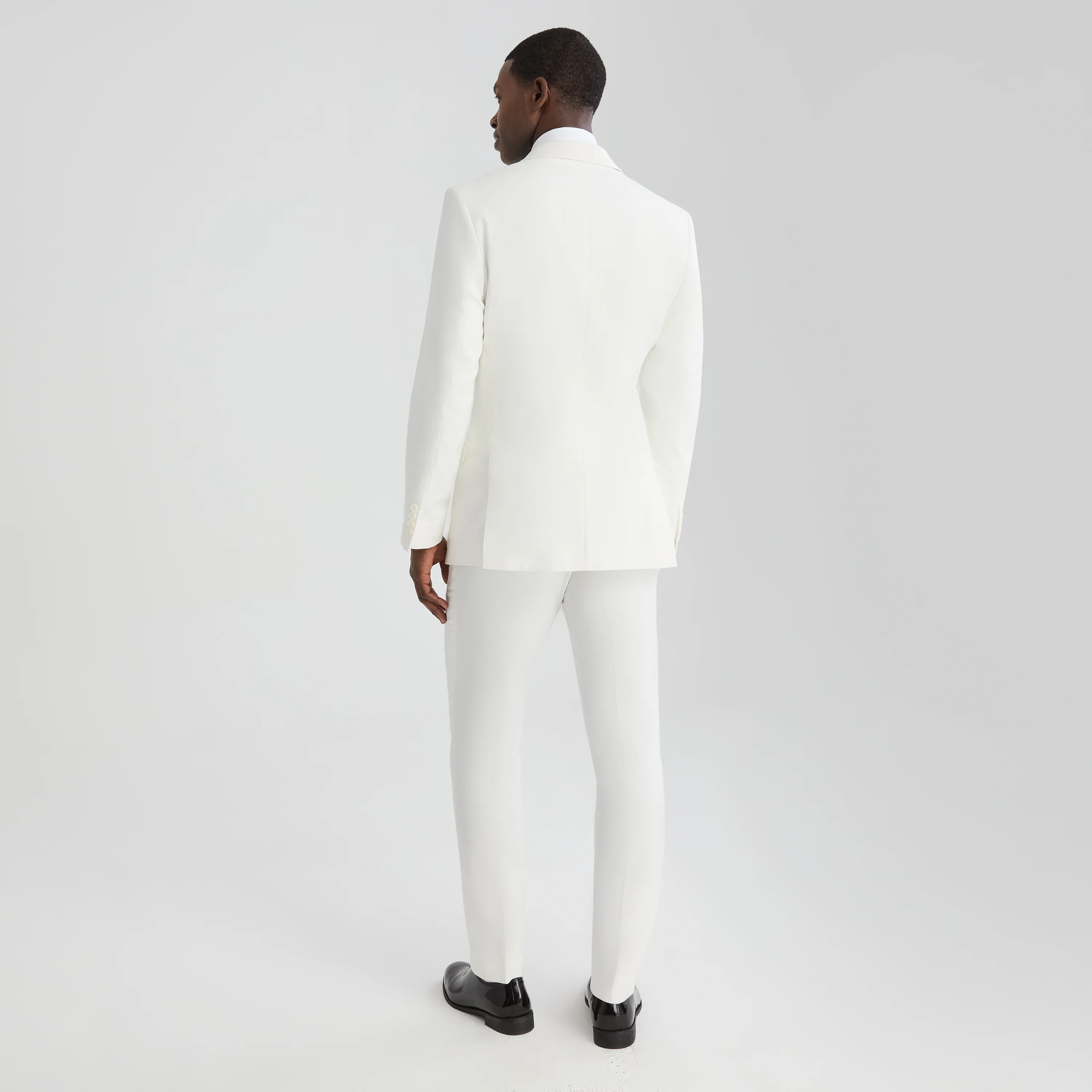 Men's Ivory White Tuxedo Pants - Image 4